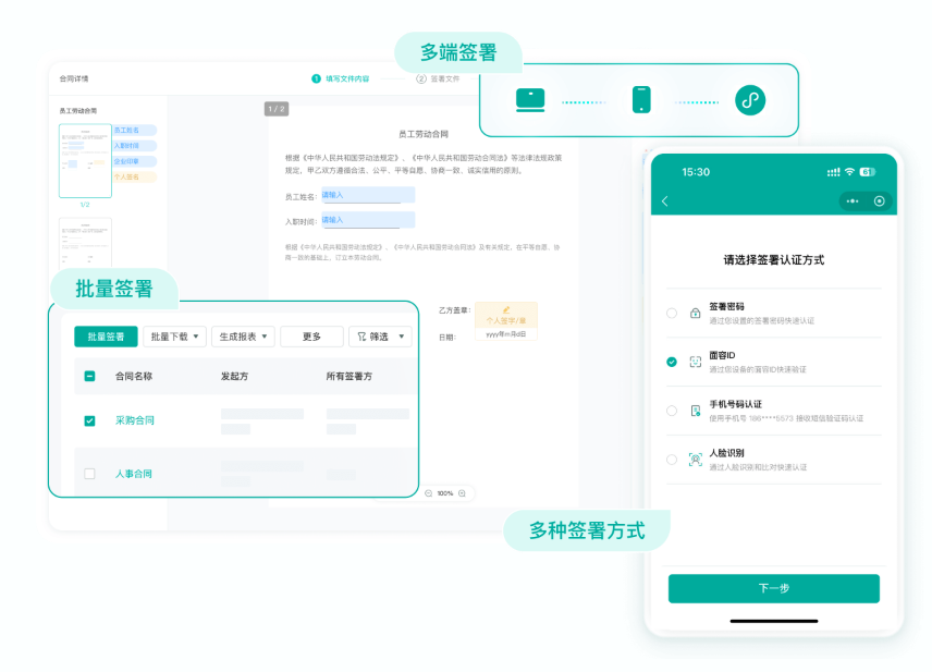电子签